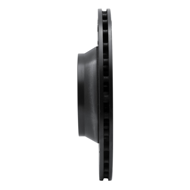 Audi TT Quattro RS Brake Rotor (1) - Rear Right - R1 Concepts - Drilled & Slotted - Black - `08-`15